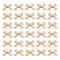 30Pcs Brass Charms,  Real 18K Gold Plated, Bowknot, Real 18K Gold Plated, 10.5x15x3.5mm, Hole: 1mm