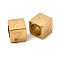 304 Stainless Steel European Beads, Large Hole Beads, Cube with Letter, Golden, Letter Z, 7x7x7mm, Hole: 5.5mm