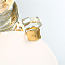 DIY fashionable stainless steel ring with non fading color, female niche high-end light luxury tagram style