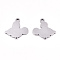 Non-Tarnish 201 Stainless Steel Charms, Stamping Blank Tag, Laser Cut, Mouse, Stainless Steel Color, 14x15x0.9mm, Hole: 1.5mm