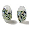 Handmade Lampwork Beads, Barrel, Colorful, 24.5x14.5mm, Hole: 1.6mm