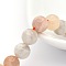 Natural Multi-Moonstone Round Beads Strands, 8mm, Hole: 1mm, about 24pcs/strand, 7.6 inch