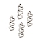 Non-Tarnish 201 Stainless Steel Pendants, Heart with Heart, Stainless Steel Color, 16.5x6x1mm, Hole: 1mm