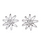 Non-Tarnish 304 Stainless Steel Pendants, Laser Cut, Sun Charm, Stainless Steel Color, 19.5x21x1.5mm, Hole: 1.2~1.5mm