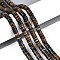 Natural Ocean Jasper Beads Strands, Disc, Heishi Beads, 6x1~2mm, Hole: 0.9mm, about 233~248pcs/strand, 15.16~15.55''(38.5~39.5cm)