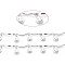Tarnish Resistant Handmade 304 Stainless Steel Scalloped Bar Link Chains, Soldered, with Smile Face Charms and Card Paper, Stainless Steel Color, Bar Link: 16x2x3mm, Smile Face: 10x7x0.5mm, about 16.4 Feet(5m)/card