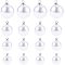 PandaHall 80pcs 4 Sizes Resin Imitation Pearl Pendants Pearl Dangle Charms Beads Beads with Bead Cap for Earring Bracelet Necklace Jewelry Making (8mm, 10mm, 12mm, 14mm)