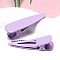 Macaron Color Alloy Alligator Hair Clips, Hair Accessories for Girls Women, Teardrop, Medium Purple, 40x14mm