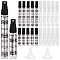 Empty Portable Glass Spray Bottles, Refillable Bottle, with Mini Transparent Plastic Funnel Hopper, Mixed Color, 22pcs/box