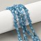 Dyed Natural Malaysia Jade Star Beads Strands, Cadet Blue, 7.5x8x4.5mm, Hole: 0.8mm, about 55~59pcs/strand, 15.16''~15.55''(38.5~39.2cm)