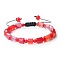Bohemian Style Natural Banded Agate/Striped Adjustable Braided Bracelets for Women