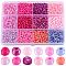 SUNNYCLUE 1 Box 156G Seed Bead Glass 4mm 8/0 Seed Beads Bulk Bracelet Making Seed Beads Purple Glass Seed Bead Round Pony Beads Spacer Loose Beads for Jewelry Making DIY Earrings Bracelets Necklace