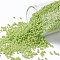 TOHO Round Seed Beads, Japanese Seed Beads, (44) Opaque Sour Apple, 15/0, 1.5mm, Hole: 0.7mm, about 3000pcs/10g