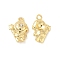 Rack Plating Alloy Rhinestone Pendants, Cadmium Free & Lead Free, Spaceman with Star Charms, Light Gold, 18x12.5x5mm, Hole: 1.8mm