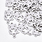 Tarnish Resistant 201 Stainless Steel Links connectors, Laser Cut Links, Owl, Stainless Steel Color, 20x11x1mm, Hole: 1.8mm