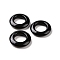 Natural Obsidian Pendants, Ring Charms, 30x7mm, Hole: 15.5mm