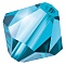 Preciosa® Crystal Beads, Czech Crystal, Bicone(451 69 302 Rondelle), 60100 Indicolite, 5mm, Hole: 1mm