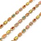 Enamel Oval Link Chains, with 304 Stainless Steel Findings, Soldered, with Spool, Colorful, 11.5x4.5x2mm, about 32.81 Feet(10m)/Roll