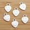 Alloy Pendants, Heart with word My Cat Charms, Silver, 12x8.5mm, Hole: 2mm