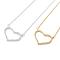 304 Stainless Steel Pendant Necklaces, with Brass Cubic Zirconia Pendants, Heart, Mixed Color, 18.5 inch(47cm), Pendant: 17.5x24x2mm