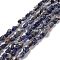 Natural Sodalite Beads Strands, Chip, 5~13x6~8x4~6mm, Hole: 1mm, 15.55''(39.5cm)