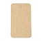 100Pcs Blank Kraft Paper Gift Tags, Rectangle, BurlyWood, 7x4x0.05cm, Hole: 4mm