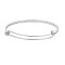 Tarnish Resistant Adjustable 304 Stainless Steel Expandable Bangle Making, Stainless Steel Color, 60mm, 3.5mm