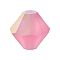 Preciosa® Crystal Beads, Czech Crystal, Bicone(451 69 302 Rondelle), 70010 20019 Rose AB Matt, 6mm, Hole: 1mm