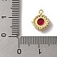 Латунные микропаве прозрачные подвески с фианитом KK-S391-01G-C-3