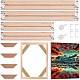 Рамка из сосновой древесины DIY-WH0158-34F-1