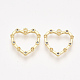 Сеттинги для кулона (стразов) из латуни  KK-T038-544A-NF-1
