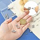 12 комплект 2 стилей латунных застежек KK-CA0003-44-3