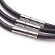 Коровья кожа ожерелье шнура материалы MAK-G003-06A-2