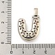 Латунные микропаве прозрачные подвески с фианитом KK-B099-01P-U-3
