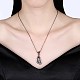 Модные латунные микро проложить циркония кулон ожерелья NJEW-BB34096-2