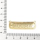 Подвески из кубического циркония с покрытием из латуни KK-M282-34G-3