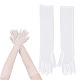 Кружевные перчатки в горошек AJEW-WH0314-442-1