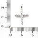 Латунные микропаве прозрачные подвески с фианитом KK-L228-01P-02-3