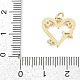 Латунные микропаве прозрачные подвески с фианитом KK-G522-53G-03-3