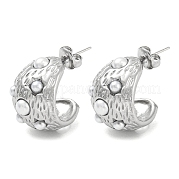 Серьги-гвоздики из нержавеющей стали 304 EJEW-M233-02P