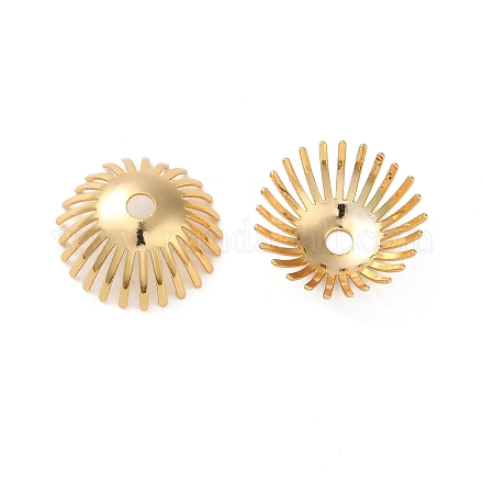 Латунные колпачки бисера KK-O100-15G-1