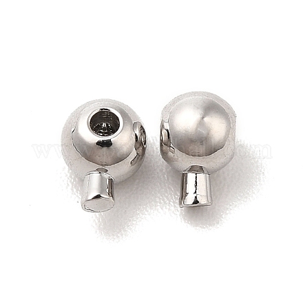 Зажимные бусины из латуни KK-Q773-05P-1