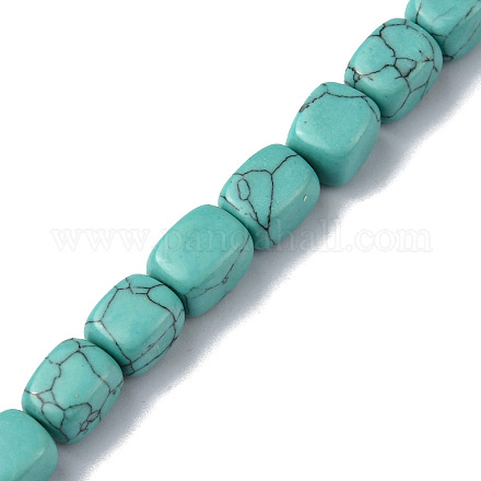 Синтетических нитей бирюзовые бусы G-F743-02M-1