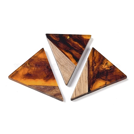 Подвески из смолы и дерева WOOD-F015-06D-1