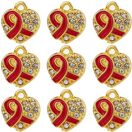 Подвески из сплава и страза ENAM-SC0003-34-1