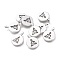 Tibetan Style Alloy Pendants, Lead Free & Cadmium Free, Flat Round with Buddha, Antique Silver, 19.5x15x1.5~4mm, Hole: 1.5mm