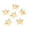 304 Stainless Steel Charms, Laser Cut, Butterfly, Golden, 11.5x10x1.1mm, Hole: 1.4mm