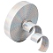 4.6~5M Laser Flat Imitation Leather Cord, Rainbow Color Cord for Clothes Decor, Silver, 15x0.8mm, about 4.6~5m/Roll