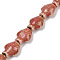 Handmade Porcelain Beads Strands, Fish, Indian Red, 19~19.5x15x9mm, Hole: 1.6mm, about 20pcs/strand, 14.76''(37.5cm)