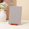 64-Hole Velvet Slant Back Jewelry Earring Storage Display Stands, with Wooden Basements, Rectangle, Thistle, 24x17cm